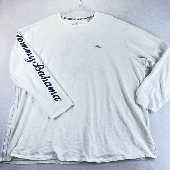 DISNEY x TOMMY BAHAMA Mens 3X Jungle Jubilee Mickey Applique Long Sleeve Shirt - Picture 2 of 11